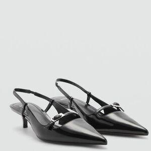 NIB MNG Slingback heeled shoes with buckle SZ EUR 39 US 8.5